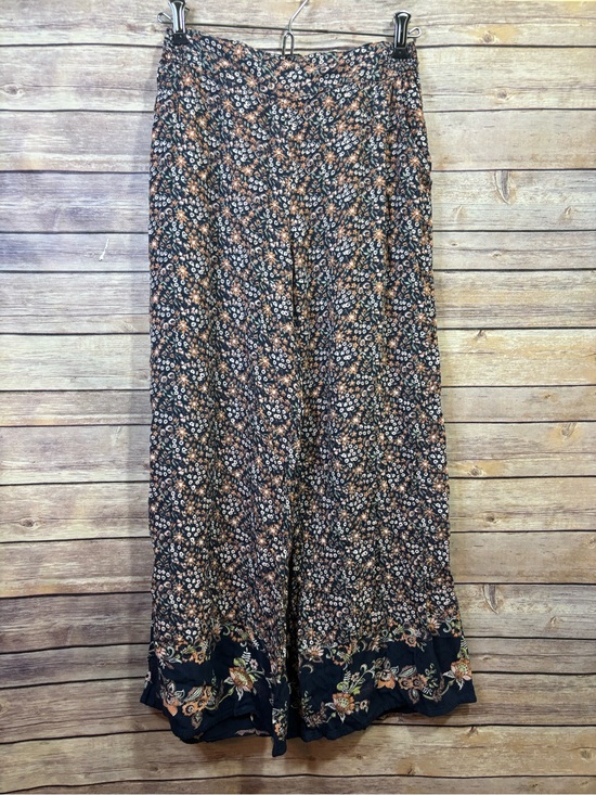 Angie Pants - Angie Wide Leg Crop Pants Women's Small Boho Floral Palazzo Flowy Festival